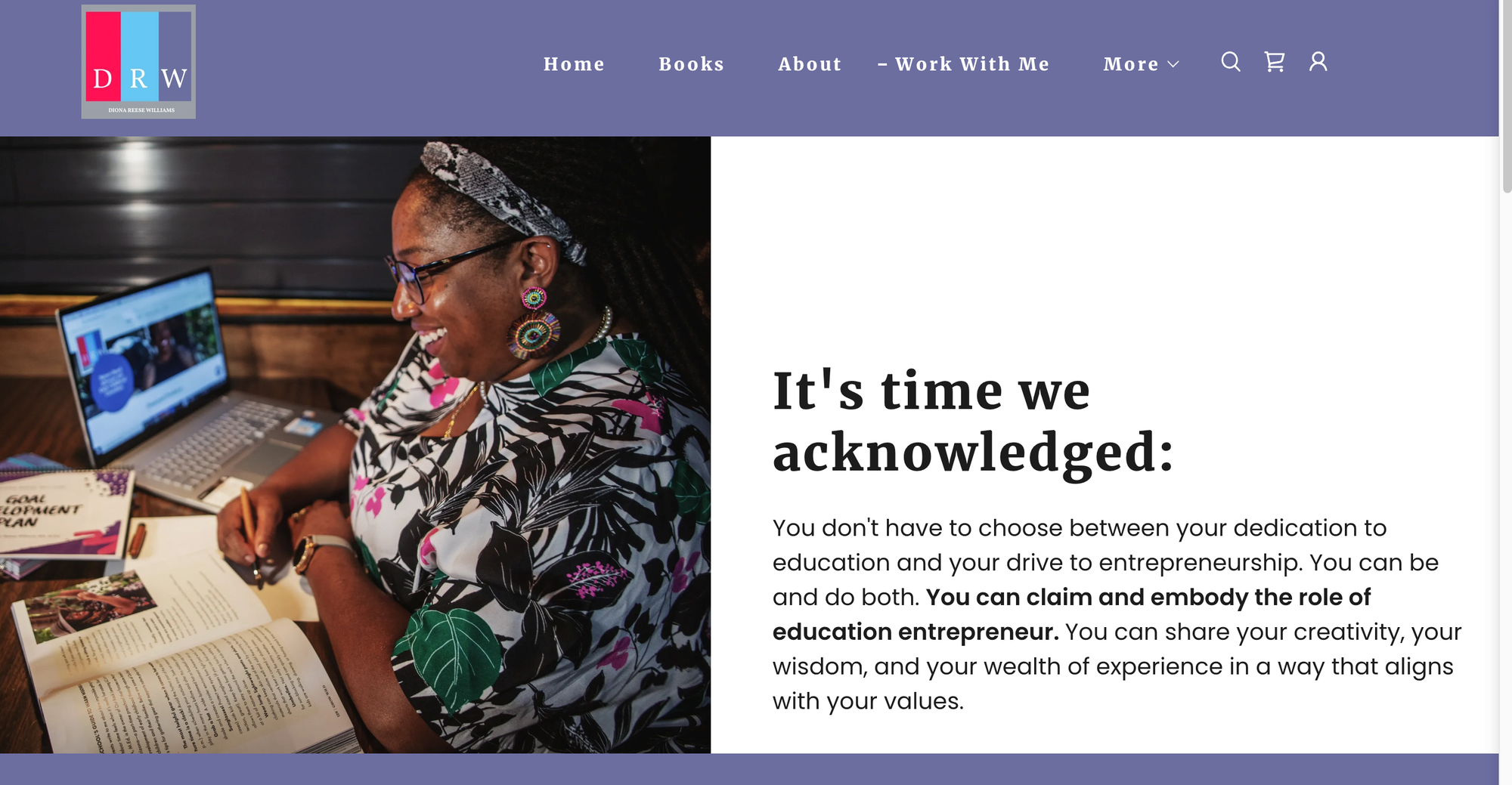 A Website Redesign in Her Voice